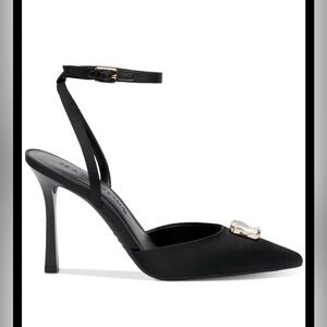 Mateo by INC Victoria Gemstone Heels in Black - Size 7